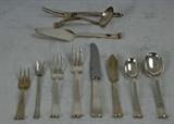 491. ALLAN ADLER STERLING FLATWARE SERVICE