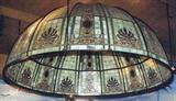 153. LARGE AMERICAN LEADED GLASS DOME