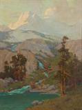 210. ELMER WACHTEL: "SIERRA LANDSCAPE"
