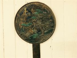 Painted Bronze Geisha Mirror $525 25% off: $394