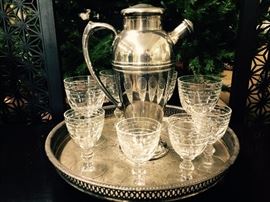 "Mad Men" Chic Silverplate Cocktail Shaker $40 25% off: $30