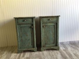 Green Painted Bedside Tables $425 for the pair 25% off: $319