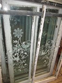 c1870's windows that are Stenciled 