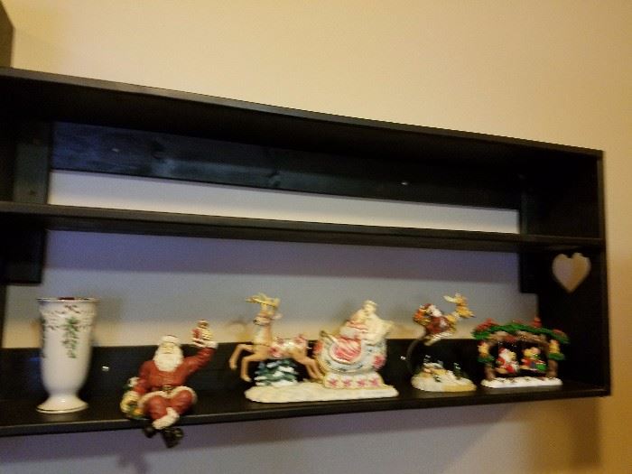 Christmas Collectibles, Curio Shelf