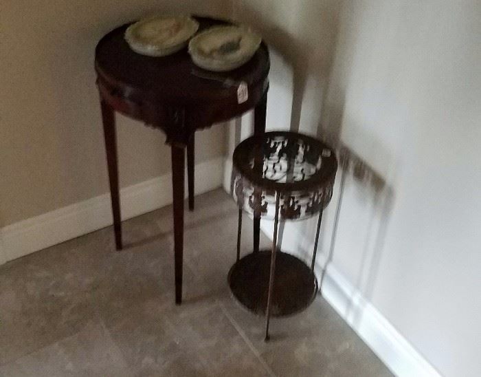 Tea Table and small plant stand