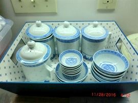 Rice grain oriental dish set