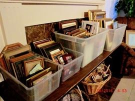 Framed pictures and picture frames