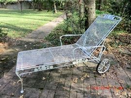 Wrought iron lounger