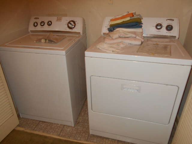 washer and dryer by Whirlpool
