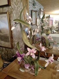 Boehm porcelain orchids