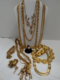Vintage designer costume jewelry