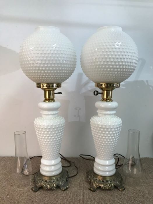 Hobnail lamps 