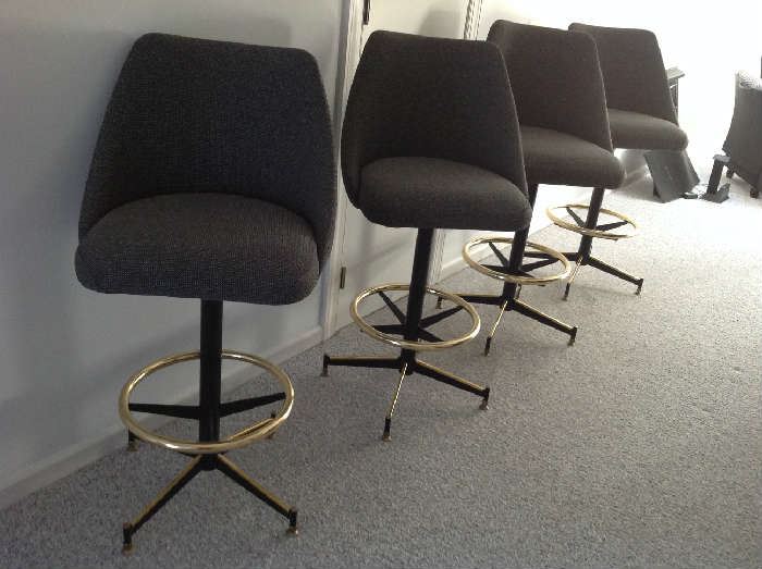 Set of MTS Retro Mid Century Bar Stools - 21" wide x 44" tall and 30" to seat bottom - all in very good condition - $ 100.00 each