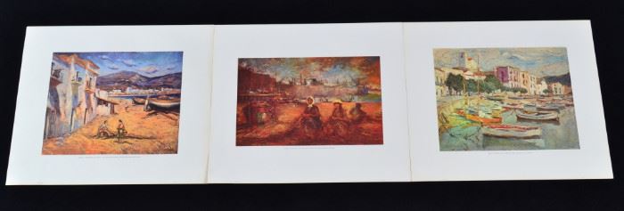 26A: 3 Spanish Lithograph Reproductions from Originals