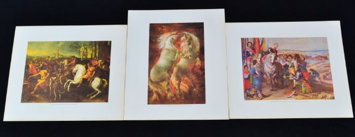 28A: 3 Spanish Lithograph Reproductions from Originals