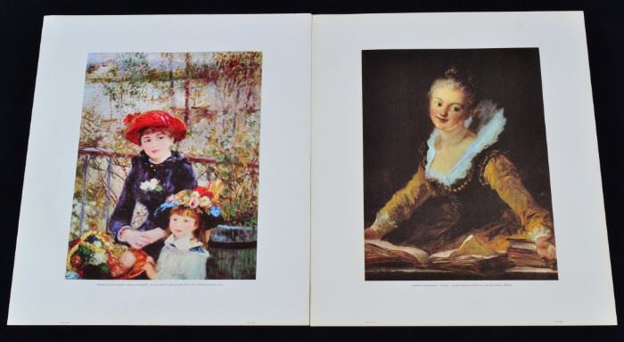 44A: 2 Spanish Lithograph Reproductions from Originals
