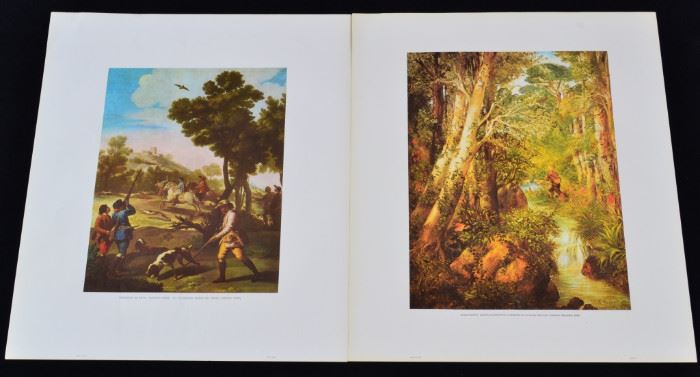 43A: 2 Spanish Lithograph Reproductions from Originals