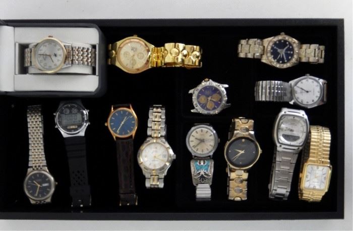 87: 13 Men's Watches w/Boxed Beverly Hills Polo Club