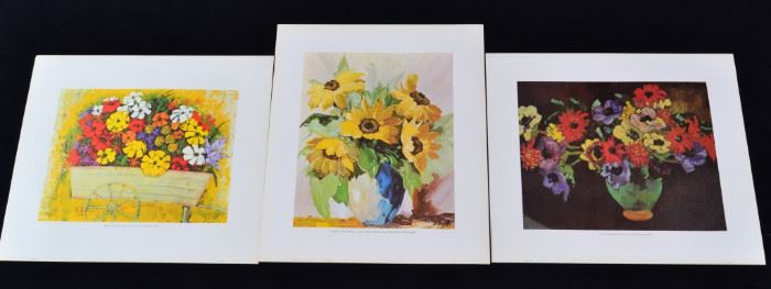 65A: 3 Spanish Lithograph Reproductions from Originals