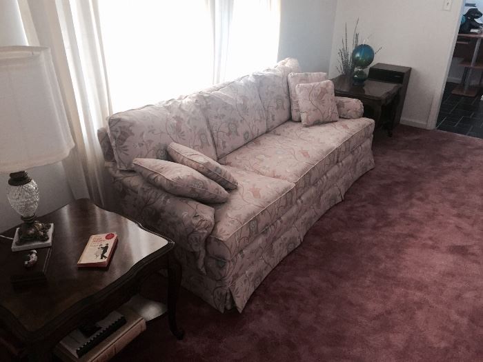 Nice, clean upholstered sofa