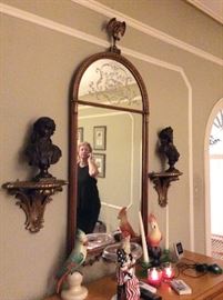 Beautiful mirror with intricate etching