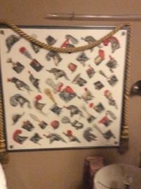 A framed Hermes scarf!