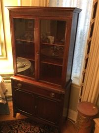 Mahogany Small China Cabinet
