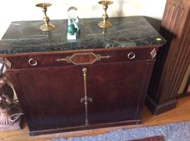 A marble top French Credenza! Antique!