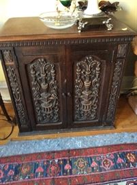 Nicely carved commode