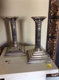 Sheffield Column Candlesticks