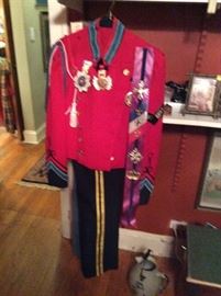 One of two military costumes