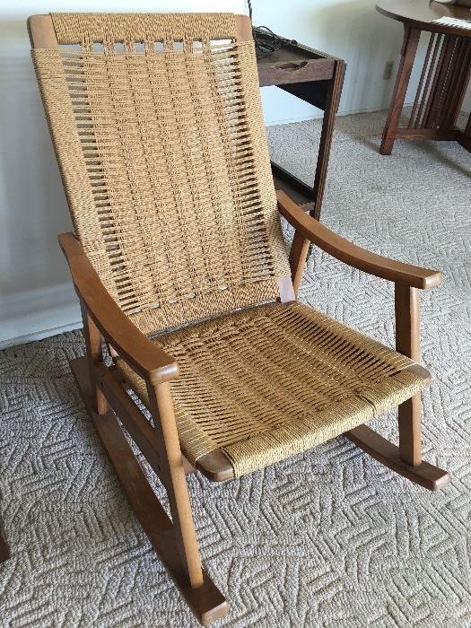 Amish woven rocking chair  Excellent condition