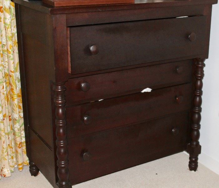 Four drawer, signed: Wheeler Furniture, Empire Chest