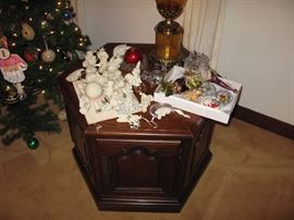 Snow Baby collection and other Christmas decorations. 