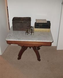 Marble top Victorian side table
