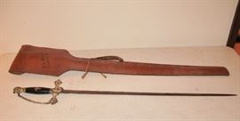 Knights Templar Sword with Leather Case