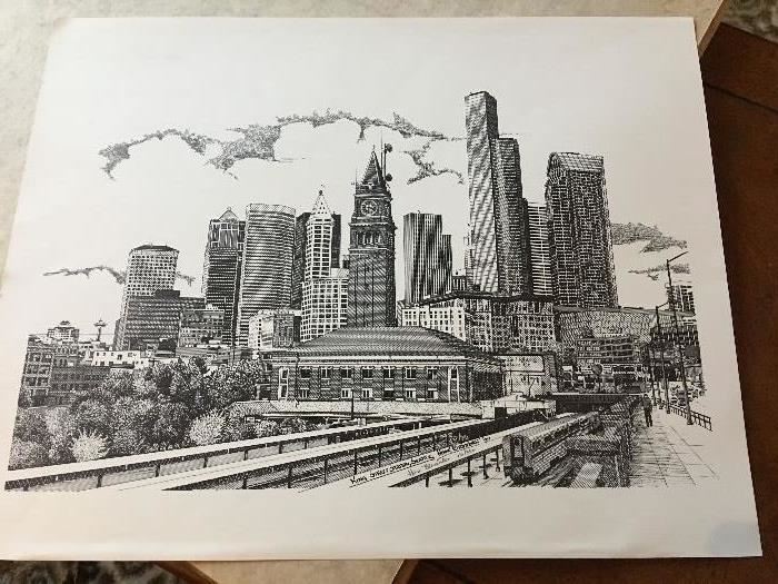 seattle signed print