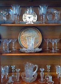 Vintage & Newer Crystal, Pressed Glass & Silverplate