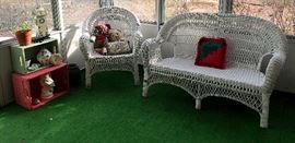 Antique Crates (Painted), Wicker Set & More