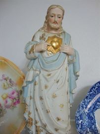 Bisque Jesus Statue