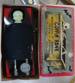 Mechanical Skeleton Bank in Original Box