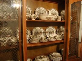 Large Set of China, The Friendly Village by Johnson Brothers