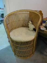Wicker Barrel Chair