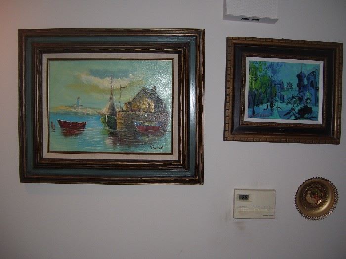 Nice variety of oil paintings.