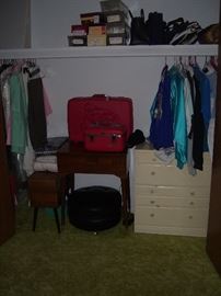 Sewing machine, luggage and more.