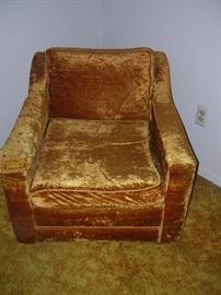 Vintage velvet chair.
