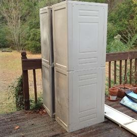 Plastic Storage Cabinets $ 60.00 each (2 available)