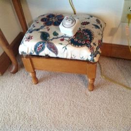 Upholstered Foot Stool $ 20.00