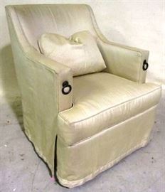 Regency upholstered arm chair