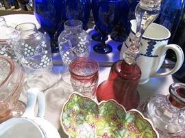 Cranberry glass bell